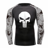 THE BONES SKULL BJJ RASH GUARD FOR MEN