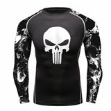THE BONES SKULL BJJ RASH GUARD FOR MEN
