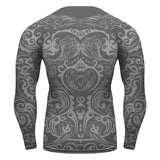 Ravenclaw Harry Potter Long sleeve Compression Training Rash Guard for MMA BJJ Wrestling