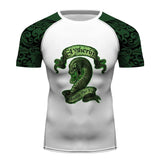 Slytherin Harry Potter Compression Training Rash Guard for MMA BJJ Wrestling