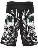 Smoking Skull Cooling No Gi MMA/BJJ Shorts for Men
