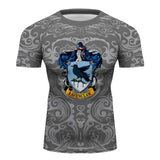 Ravenclaw Harry Potter Long sleeve Compression Training Rash Guard for MMA BJJ Wrestling