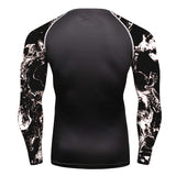 THE BONES SKULL BJJ RASH GUARD FOR MEN