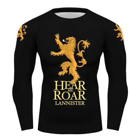 Game of Thrones House Lannister Longsleeve Running Baselayer