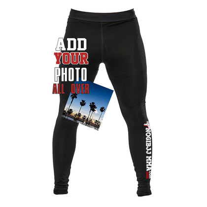 Custom Team BJJ Spats Leggings Tights for Jiu Jitsu MMA NO Gi