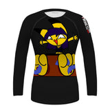 Pikachu Big Feet Cute Funny Women's BJJ Rash Guard