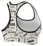 Explore Letter Personality TRAINING PRO WOMEN SPORTS BRA