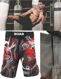 Funny Surfing Cat Pink Sky Kick Boxing Trunks MMA Shorts