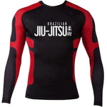 Men Long Sleeve Compression BJJ Rash Guards Active Sportswear Workout Gym Tee Shirt MMA Tight Top