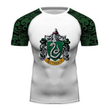 Slytherin Harry Potter Full Printing long Sleeve T-shirt Gym Sport Compression Shirt