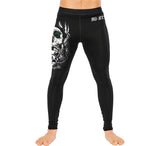 Skull Men's Training Pants Spats Base Layer for No-Gi Fitness Crossfit Workout Gym