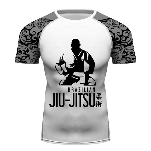 Jiu Jitsu short Sleeve Tee Shirt for Running Cyling Casual Tshirt Tops