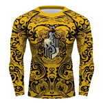 Hufflepuff Harry Potter Long Sleeve Jiu Jitsu Tee Top