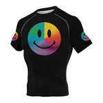 Smiling Face Yellow Colourful BJJ Rash Guard