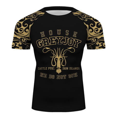 Game of Thrones House Greyjoy Longsleeve Jiu Jitsu Fighting Grappling Compression Shirt