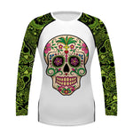 Sugar Skull Women's Long Sleeve UV Protection Activewear Sports Shirts Rash Guard