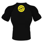 Smiling Face Yellow Colourful BJJ Rash Guard