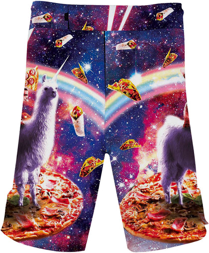 Funny Lazer Cat Panda Gym Workout BJJ Shorts