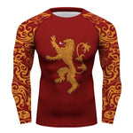 Game of Thrones House Lannister Long Sleeve Compression Activewear T-Shirt