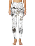 Serpentine Pattern Yoga Fitness Sport Leggings 