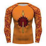 Game of Thrones House Martell Full Printing long Sleeve T-shirt Gym Sport