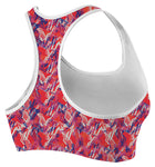Pink Blue BJJ CLASSIC SPORTS BRA