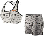 Women's Explore Letter Compression Shorts Fight Shorts