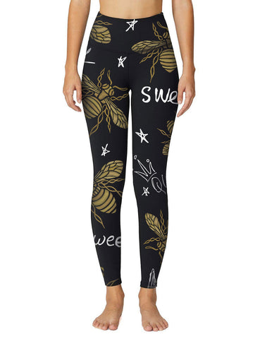 Honey Sweet Bees Queen BJJ SPATS For Women Yoga Pants Leggings