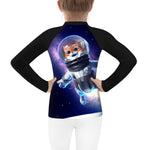 Astronauts Cat Kids Youth Performance Jiu Jitsu BJJ MAA Rash Guard Quick Dry Compression Shirts