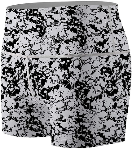 Women's Floral Compression Shorts Fight Shorts
