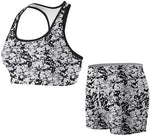 Women's Floral Compression Shorts Fight Shorts