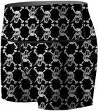Women's Skull Crossbones Compression Shorts Fight Shorts