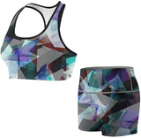 Women's Triangle Art Compression Shorts Fight Shorts
