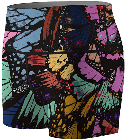 Women's Buttery Compression Shorts Fight Shorts
