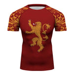 Game of Thrones House Lannister Long Sleeve Compression Activewear T-Shirt