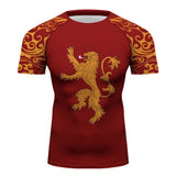 Game of Thrones House Lannister Long Sleeve Compression Activewear T-Shirt