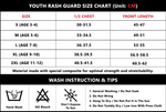 Kids Custom BJJ Athletic Training Rash Guard for Youth Boys Girls