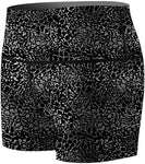 Women's Black leopard Grain Compression Shorts Fight Shorts