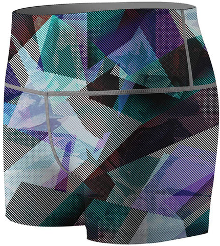 Women's Triangle Art Compression Shorts Fight Shorts