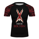 Game of Thrones House bolton Short Sleeve Tee Shirt for Running Cyling Casual Tshirt Tops