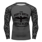 Game of Thrones Night Watch Longsleeve Quick Dry Compression Shirts Rash Guard