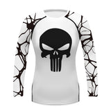 THE BONES SKULL BJJ RASH GUARD FOR WOMEN
