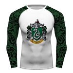 Slytherin Harry Potter Full Printing long Sleeve T-shirt Gym Sport Compression Shirt