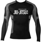 jiu jitsu Men's Soft Slim Long Sleeve Dry-Fit Compression Gym Trainning Shirt