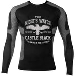 Game of Thrones Night Watch Longsleeve Jiu Jitsu Fighting Grappling Compression Shirt