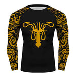 Game of Thrones House Greyjoy Longsleeve Quick Dry Compression Shirts Rash Guard