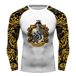 Hufflepuff Harry Potter Long sleeve MMA BJJ Fitness Yoga Running Cycling Use Tee