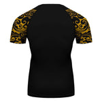 Hufflepuff Harry Potter Short Sleeve MMA BJJ Fitness Yoga Running Cycling Use Tee
