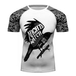 Game of Thrones Night Watch short Sleeve Athletic Sport Fitness Gym Top