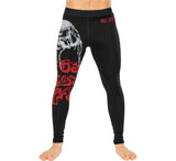 Hunger Skull BJJ Jiu Jitsu Spats - Base Layer for No-Gi Grappling - Martial Arts Pants